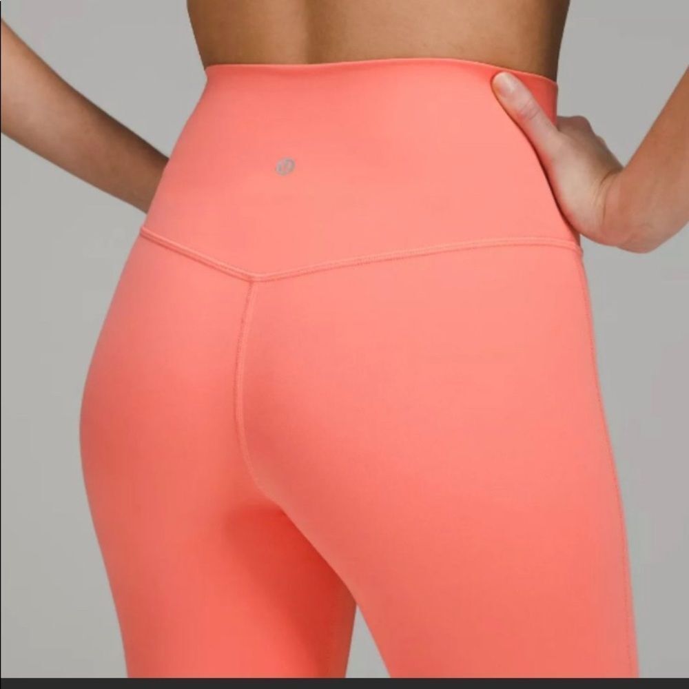 Lululemon Athletica Vibrant Orange Leggings
